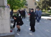 В Григориополе возложили цветы к памятнику Ленина